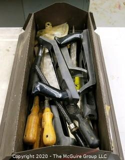 Vintage Metal Kennedy Tool Box with Tools