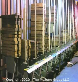 Approximately 150 Cast Iron Stage Counterweights