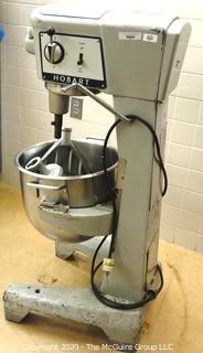 Hobart Mixer 30 quart industrial 3-speed mixer with bowl, paddle and whisk attachments