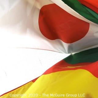 Group of Large International Flags. Various Countries