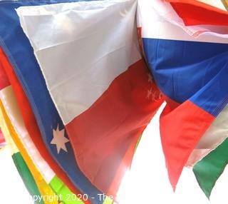 Group of Large International Flags. Various Countries