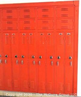 Set of (20) 6" X 48" Metal Combination Hall Lockers