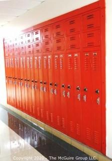 Set of (20) 6" X 48" Metal Combination Hall Lockers