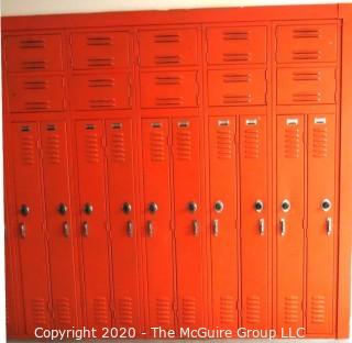 Set of (24) 6" X 48" Metal Combination Hall Lockers