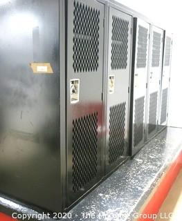 Set of (10) 18w x 16"d x 42"t Double Sided Mesh Door Lockers.