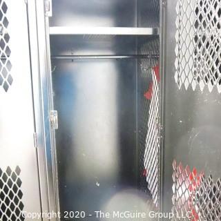 Set of (10) 18w x 16"d x 42"t Double Sided Mesh Door Lockers.