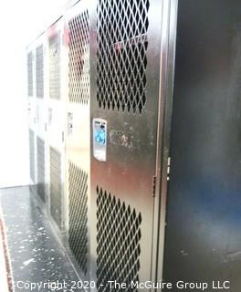 Set of (10) 18w x 16"d x 42"t Double Sided Mesh Door Lockers.