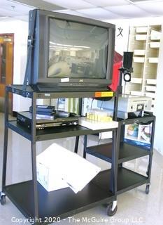 TV and DVD Player with Carts 