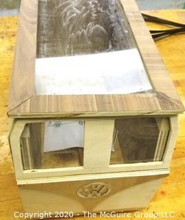 Student Made VW Bug Little Library Box.  Measures approximately 15" x 23"x 12.  Opens from Top.  