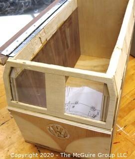 Student Made VW Bug Little Library Box.  Measures approximately 15" x 23"x 12.  Opens from Top.  