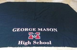 George Mason Table Covering.  Measures approximately 9' x 7'.