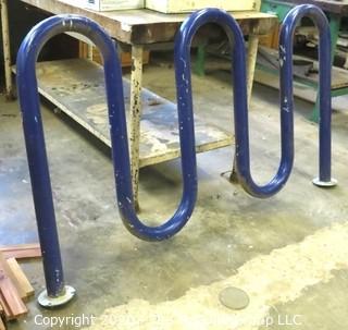 Purple Cast Iron Wavy Cycle Rack