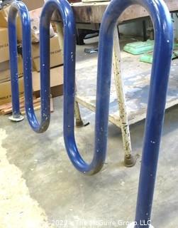 Purple Cast Iron Wavy Cycle Rack