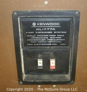 Pair of Vintage 1973 Kenwood KL-777 4-Way 6-Speaker System 100W Speakers