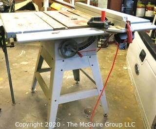 Ridged Tr2412 10" Table Saw On Stand; Condition Unknown.