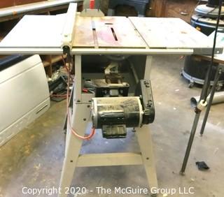 Ridged Tr2412 10" Table Saw On Stand; Condition Unknown.