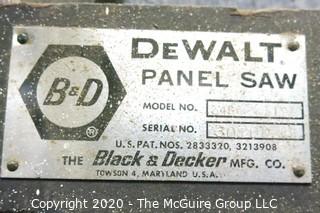 Dewalt Panel Saw Model #3481 with B&D saw