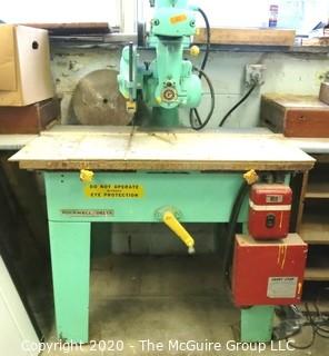 Rockwell 10" Radial Arm Saw On Heavy Cast Iron Stand