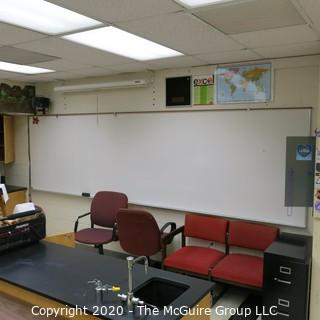 4' X 16' WHITE BOARD IN METAL FRAME (YOU MUST REMOVE FROM WALL)