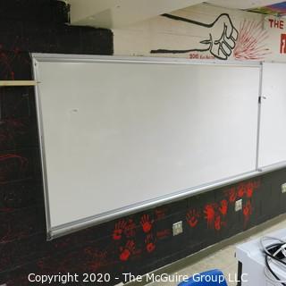 4' X 8' WHITE BOARD IN METAL FRAME (YOU MUST REMOVE)