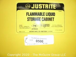 43w x 18d x 66"t FLAMMABLE LIQUID STORAGE CABINET (LIKE NEW CONDITION)