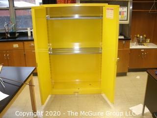 43w x 18d x 66"t FLAMMABLE LIQUID STORAGE CABINET (LIKE NEW CONDITION)