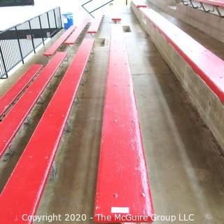 9" x 19' Original Wood Bleacher Bench from the Pit.