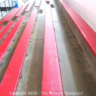 9" x 19' Original Wood Bleacher Bench from the Pit.