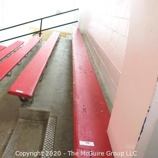 9" x 18' Original Wood Bleacher Bench from the Pit.