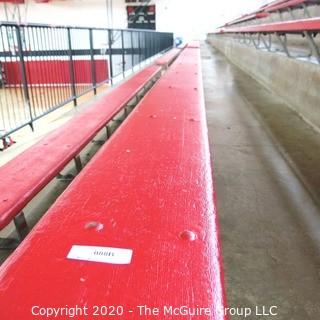 9" x 19' Original Wood Bleacher Bench from the Pit.