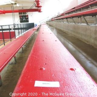 9" x 19' Original Wood Bleacher Bench from the Pit.