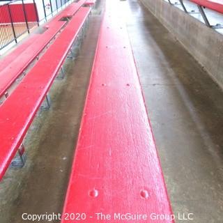 9" x 19' Original Wood Bleacher Bench from the Pit.