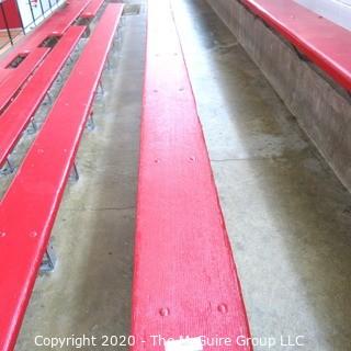 9" x 19' Original Wood Bleacher Bench from the Pit.