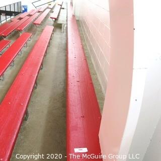 9" x 19' Original Wood Bleacher Bench from the Pit.