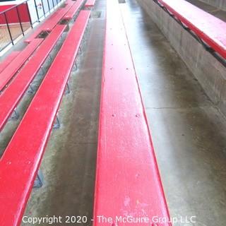 9" x 19' Original Wood Bleacher Bench from the Pit.