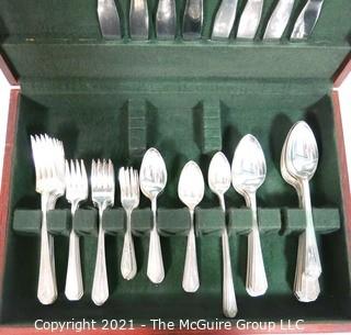 Set of Wm Rogers Silver Plated Flatware in Box.  Incomplete Set.