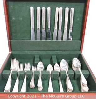 Set of Wm Rogers Silver Plated Flatware in Box.  Incomplete Set.