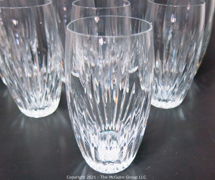 Art Deco Crystal Highball Glasses Set of 2