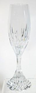 Set of (8) Baccarat Cut Crystal Champagne Flutes with Deep Bevel Cuts in Sought After Massena Pattern.   They measure approximately 9" tall. <br> <br>

These retail at $360 each