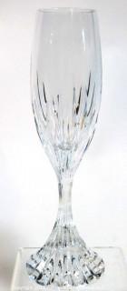 Set of (8) Baccarat Cut Crystal Champagne Flutes with Deep Bevel Cuts in Sought After Massena Pattern.   They measure approximately 9" tall. <br> <br>

These retail at $360 each