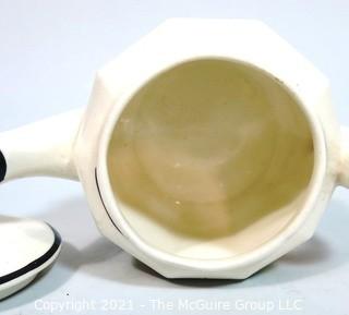 Small Porcelain Art Deco Tea Pot Made in Slovakia.  Measures approximately 6" x 4"