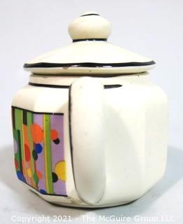 Small Porcelain Art Deco Tea Pot Made in Slovakia.  Measures approximately 6" x 4"