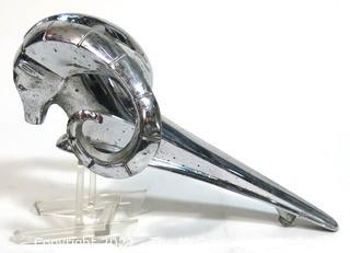 Vintage 1951-53 Dodge Ram Truck Hood Ornament.  Measures approximately 10" long.