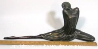 Vintage Art Deco Bronze Statue of Ballet Dancer.