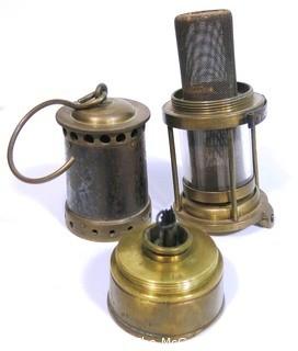 Brass Miners Alcohol Safety Lamp