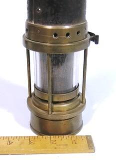 Brass Miners Alcohol Safety Lamp