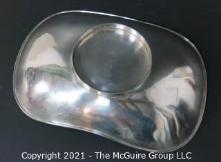 Handmade in Mexico Sterling Bowl in Amorphous Shape. 655g