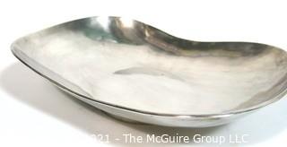 Handmade in Mexico Sterling Bowl in Amorphous Shape. 655g