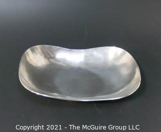 Handmade in Mexico Sterling Bowl in Amorphous Shape. 655g