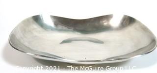 Handmade in Mexico Sterling Bowl in Amorphous Shape. 655g